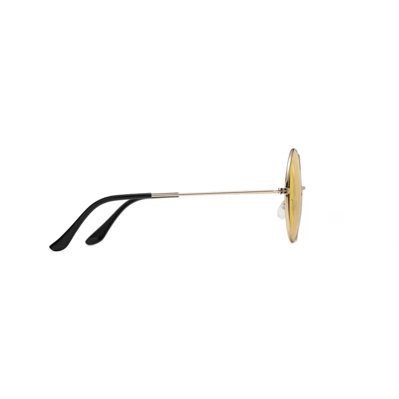 Yellow Hippie Round Glasses for Adults