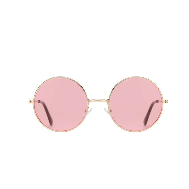 Pink Hippie Round Glasses for Adults
