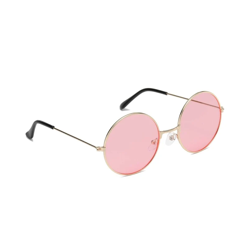 Pink Hippie Round Glasses for Adults