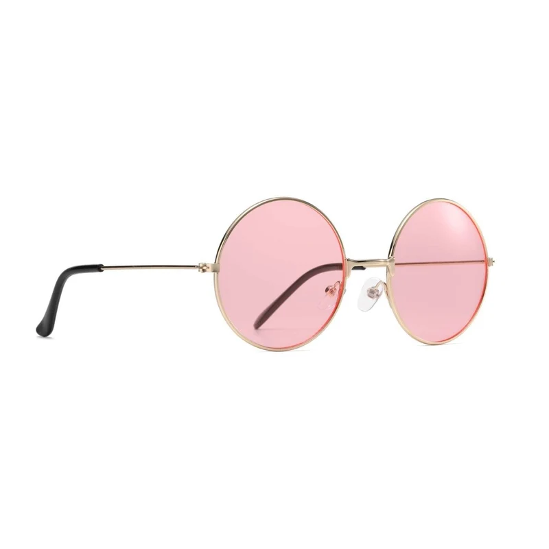 Pink Hippie Round Glasses for Adults