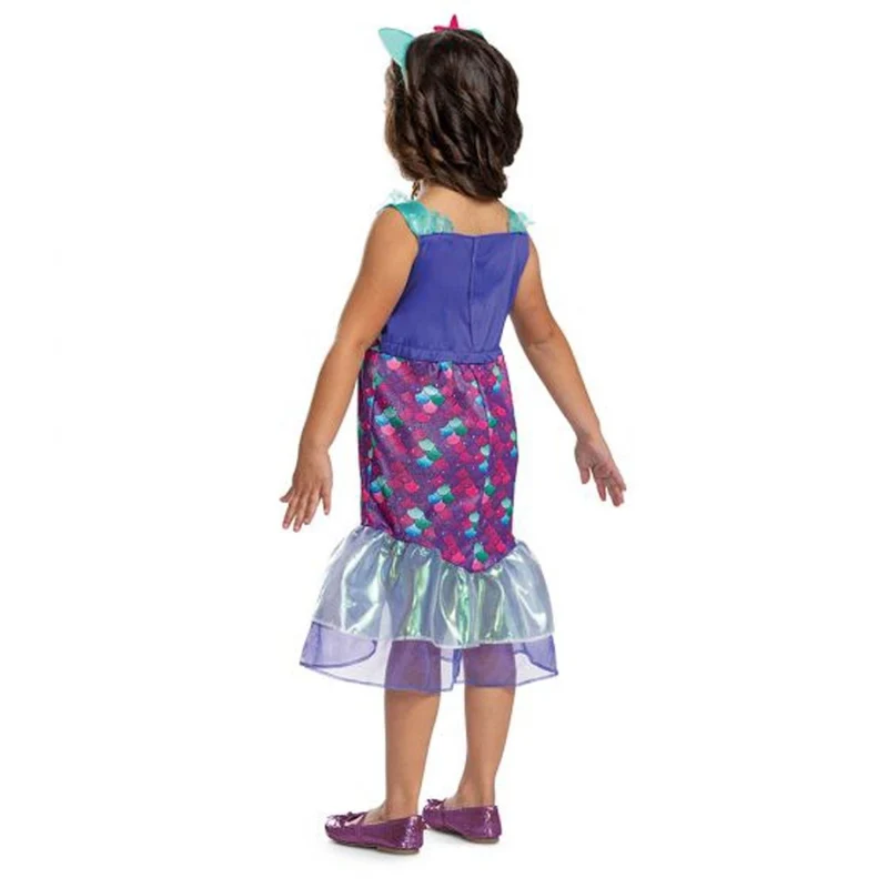 Gabby's Dollhouse Mercat Dress Costume for Toddlers, Mermaid Scales Dress