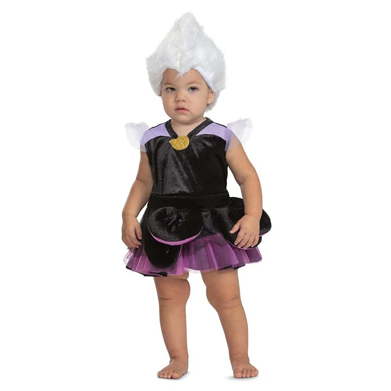 Disney The Little Mermaid Ursula Costume for Babies, Black and Purple Dress