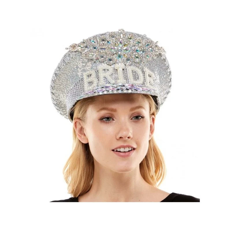 Silver Bride Captain Hat for Adults, 1 Count
