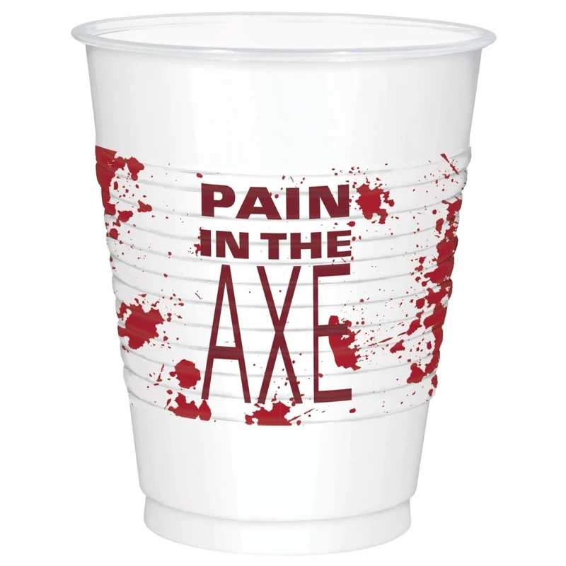 Get Axed Party Plastic Cups, 16 Oz, 25 Count