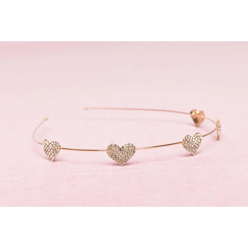 Rhinestone Heart Headband for Kids, 1 Count