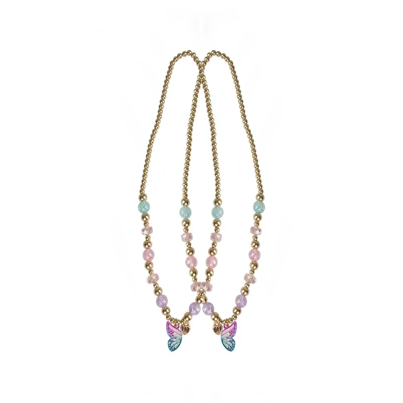 Butterfly Wishes BFF Necklaces for Kids, 2 Count