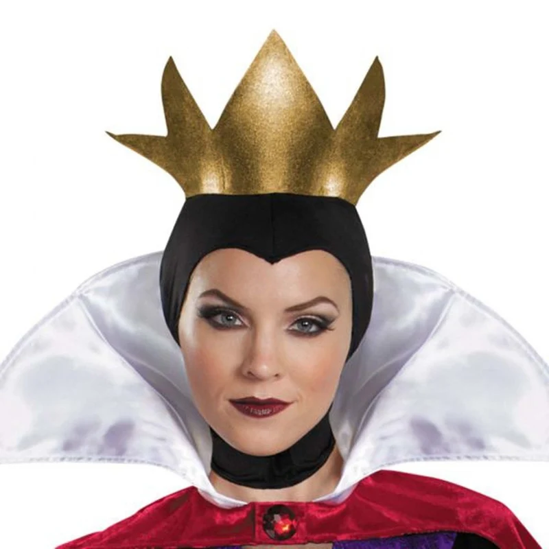 Disney Snow White Evil Queen Deluxe Costume for Adults, Black and Purple Dress