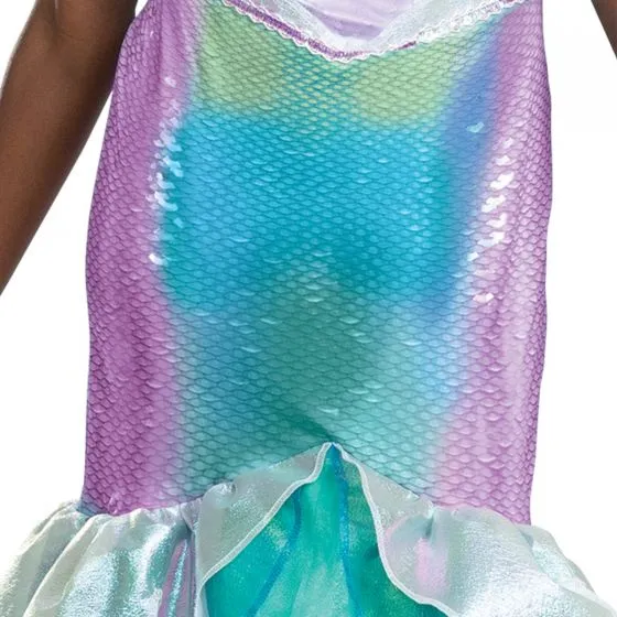 Disney Little Mermaid Ariel Deluxe Dress Costume for Adults, Mermaid Dress