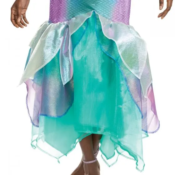 Disney Little Mermaid Ariel Deluxe Dress Costume for Adults, Mermaid Dress