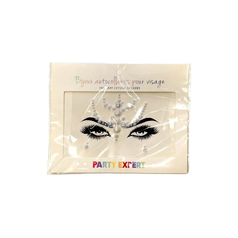Pearl Face Art Crystal Stickers, 1 Count