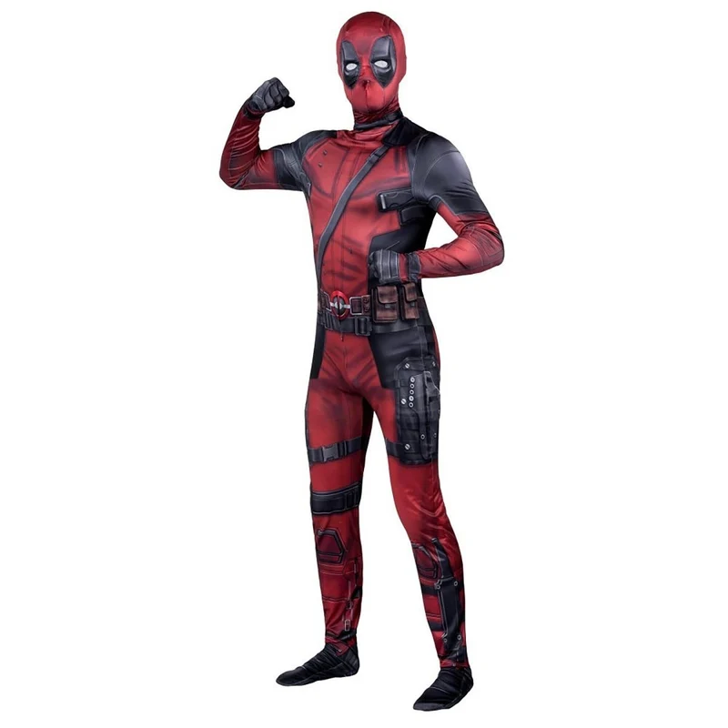 Marvel Deadpool Spandex Costume for Adults, Suit and Mask
