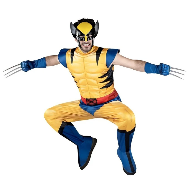 Marvel Wolverine Qualux Costume for Adults, Jumpsuit and Mask