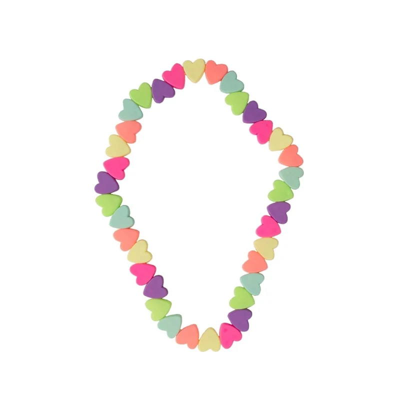 Sweet Hearts Necklace and Bracelet Set for Kids, 2 Count