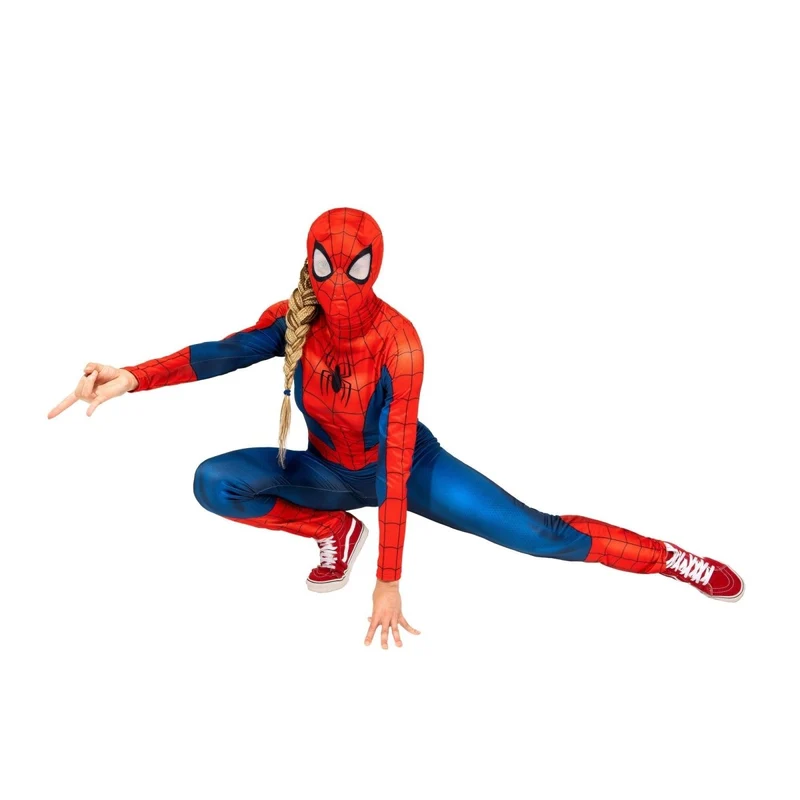 Marvel Spider-Man Qualux Costume for Adults, Jumpsuit and Headpiece