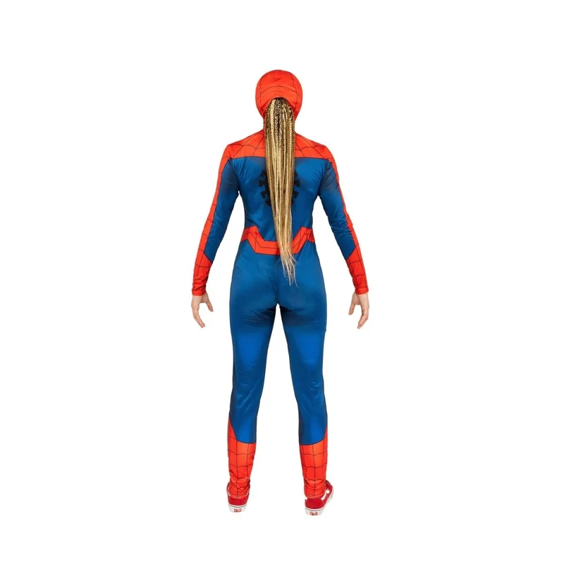 Marvel Spider-Man Qualux Costume for Adults, Jumpsuit and Headpiece