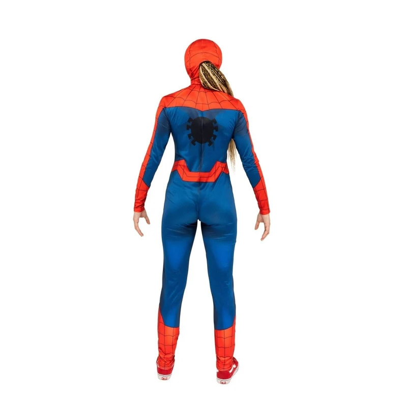 Marvel Spider-Man Qualux Costume for Adults, Jumpsuit and Headpiece