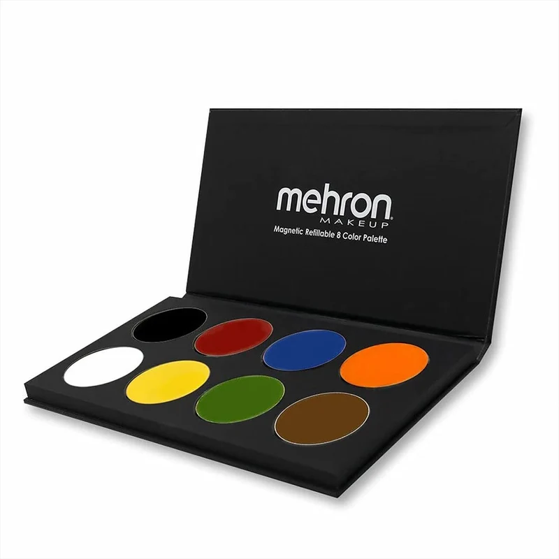 Mehron Paradise Makeup AQ Palette, 8 Basic Colours, 1 Count