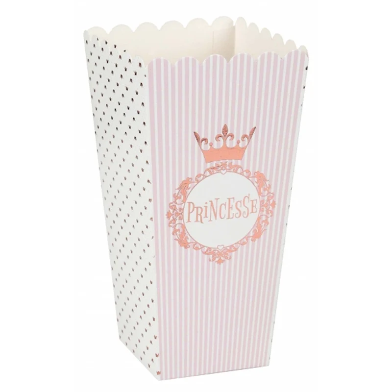 Princess Birthday Paper Treat Boxes, 8 Count