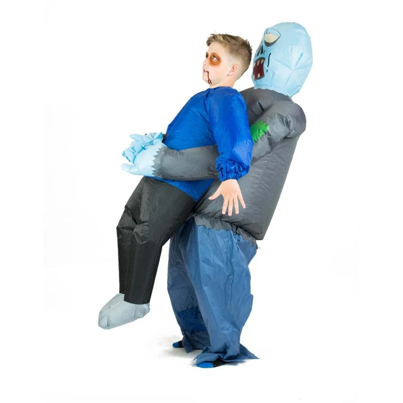 Inflatable Zombie Carrying You Costume for Kids