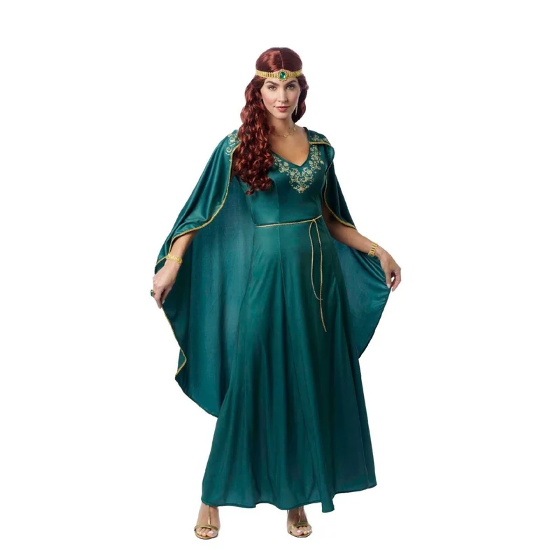 Emerald Queen Costume for Adults, Green Dress
