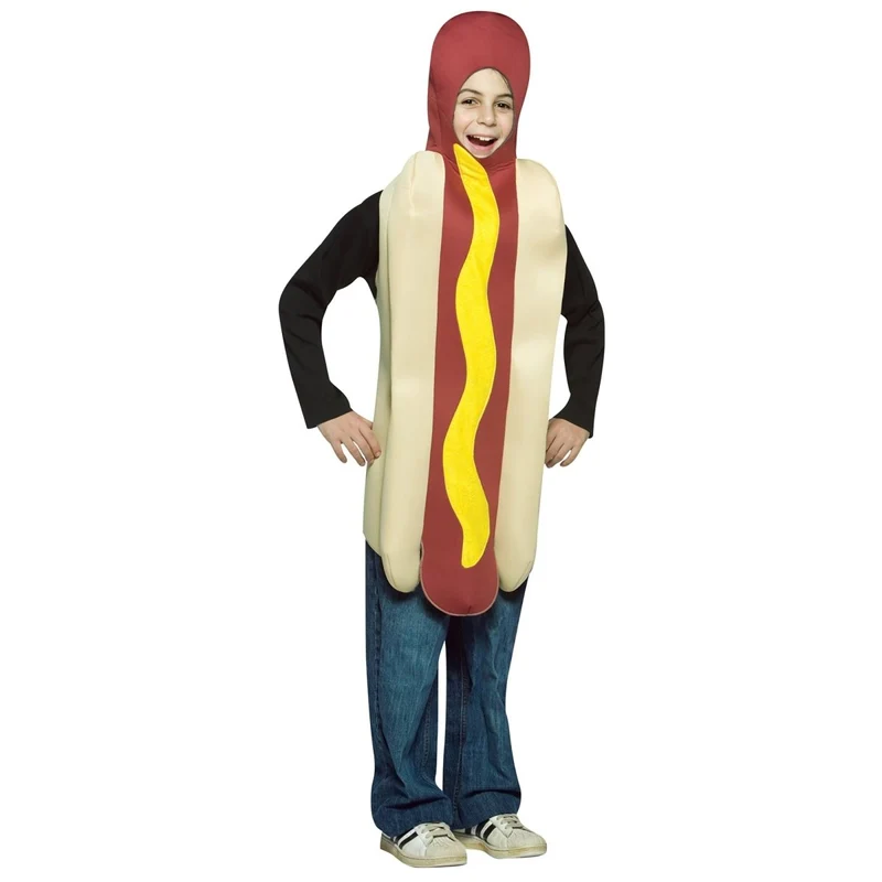 Mustard Hot Dog Costume for Kids