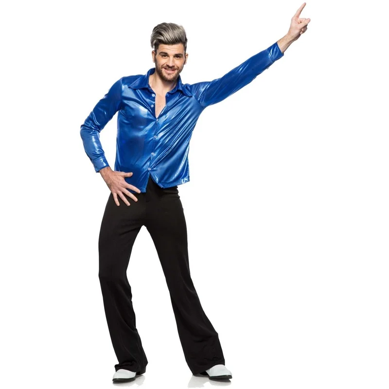 Blue Disco Shirt for Adults