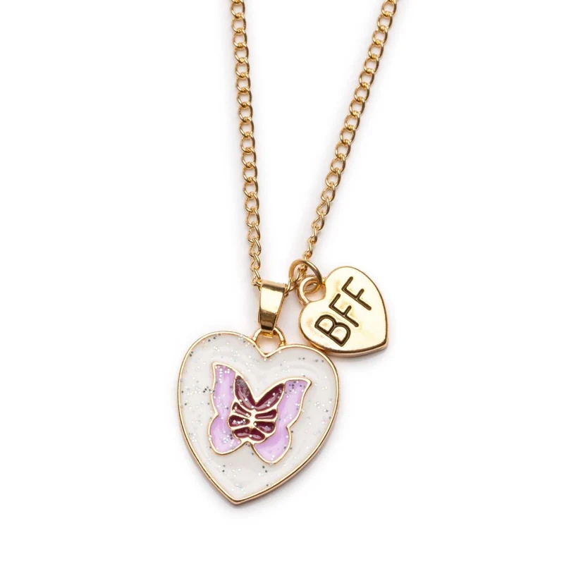 Rainbow Butterfly BFF Necklace for Kids, Assortment, 1 Count
