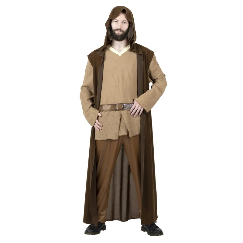 Star Wars Obi-Wan Qualux Costume for Adults, Brown Hooded Robe