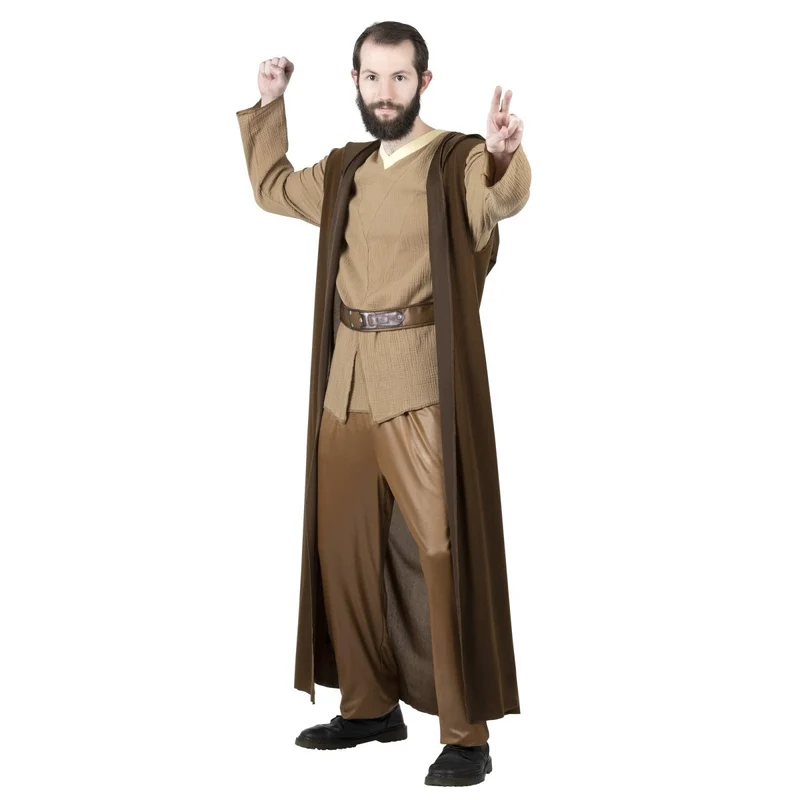 Star Wars Obi-Wan Qualux Costume for Adults, Brown Hooded Robe