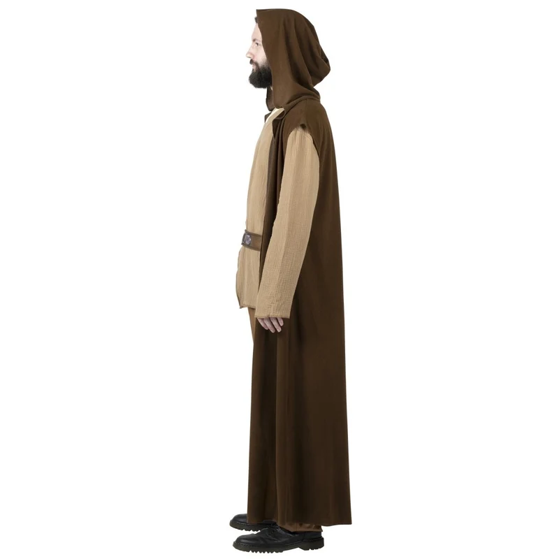 Star Wars Obi-Wan Qualux Costume for Adults, Brown Hooded Robe