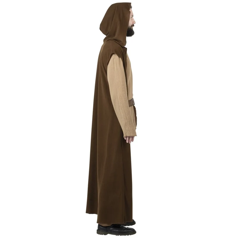 Star Wars Obi-Wan Qualux Costume for Adults, Brown Hooded Robe