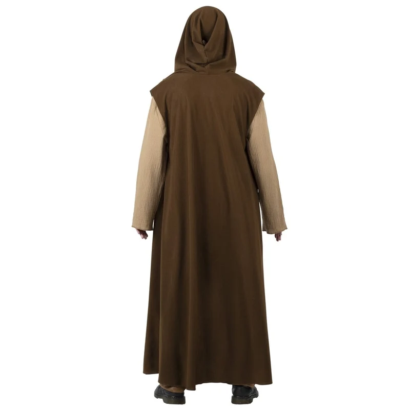 Star Wars Obi-Wan Qualux Costume for Adults, Brown Hooded Robe