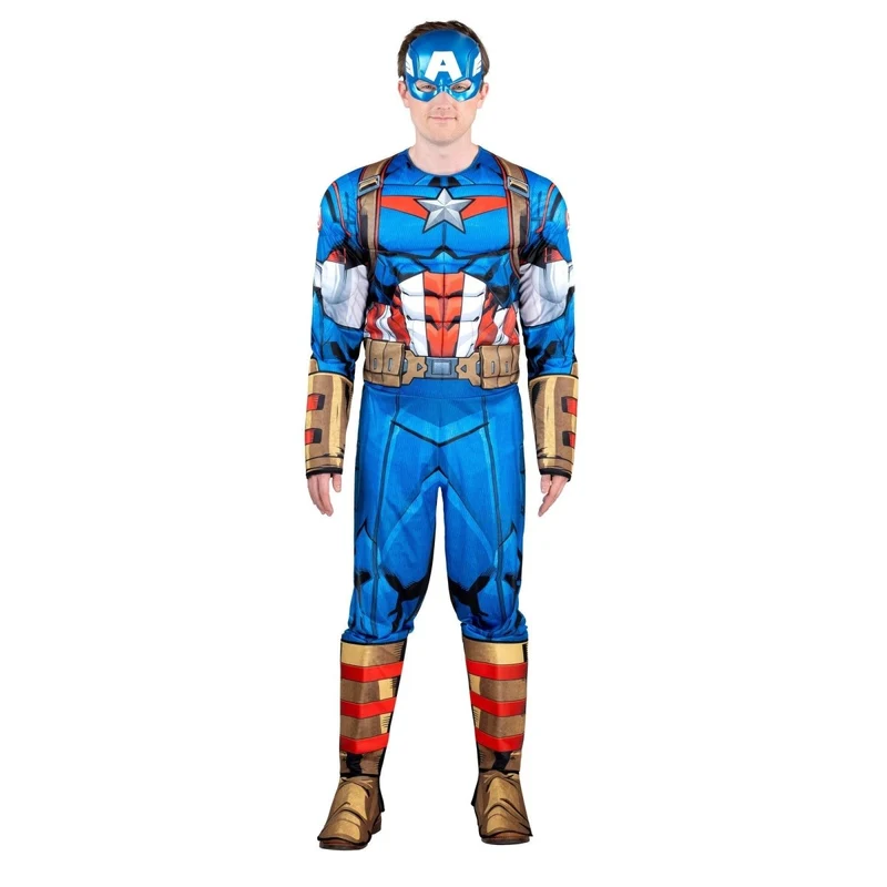 Marvel Captain America Qualux Costume for Adults, Jumpsuit and Mask
