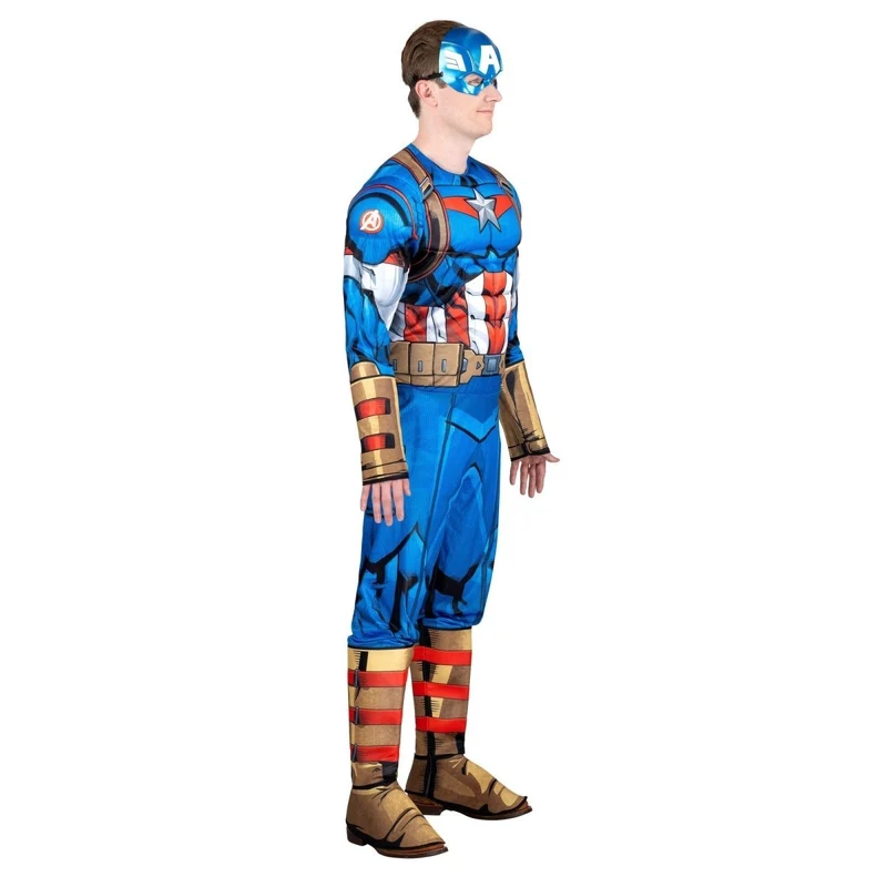 Marvel Captain America Qualux Costume for Adults, Jumpsuit and Mask