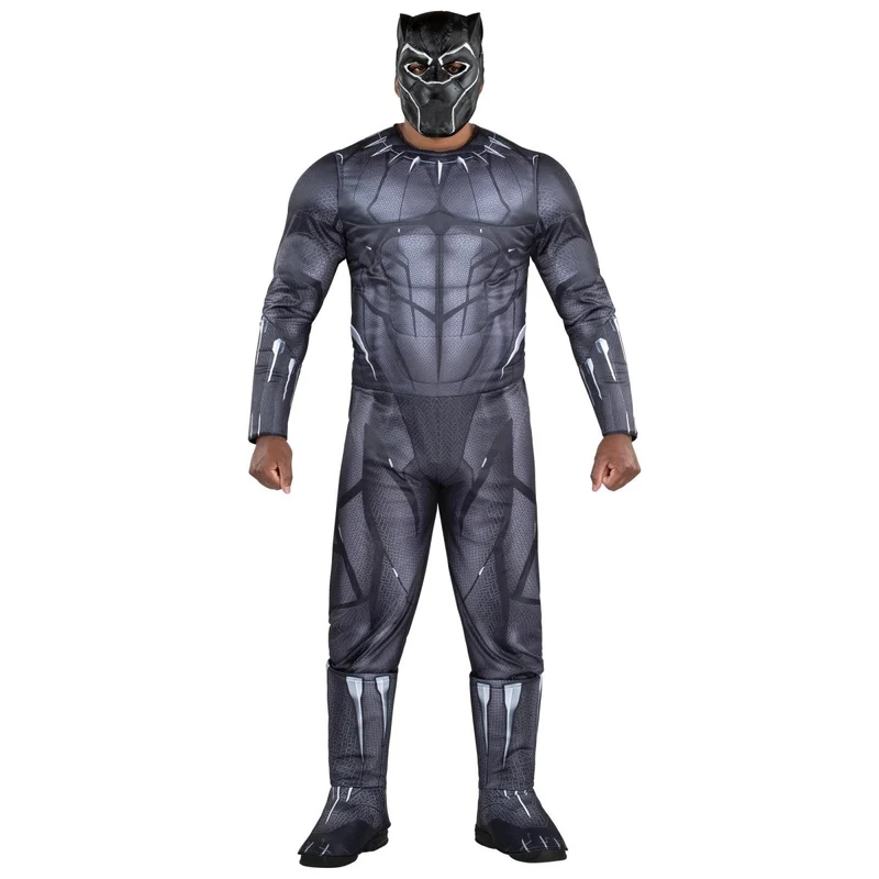 Marvel Black Panther Qualux Costume for Adults, Black Jumpsuit