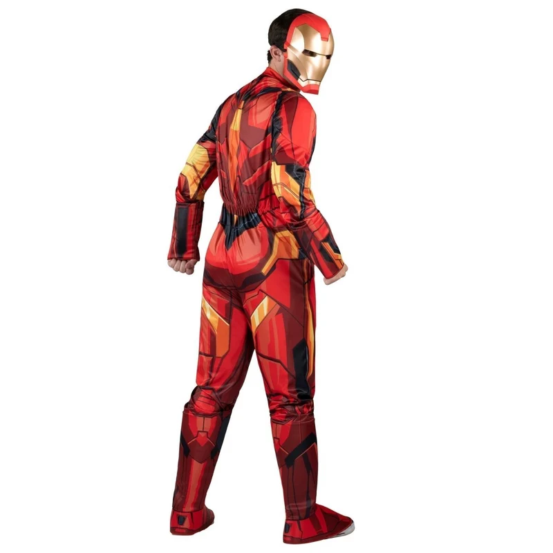 Marvel Iron Man Qualux Costume for Adults, Red Jumpsuit and Mask