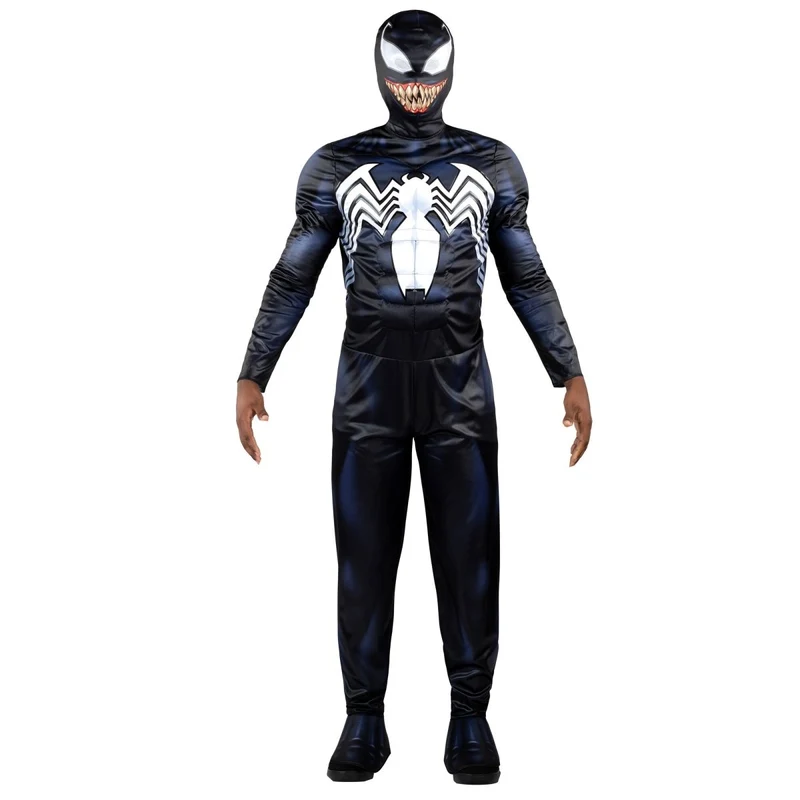 Marvel Venom Qualux Costume for Adults, Black Jumpsuit