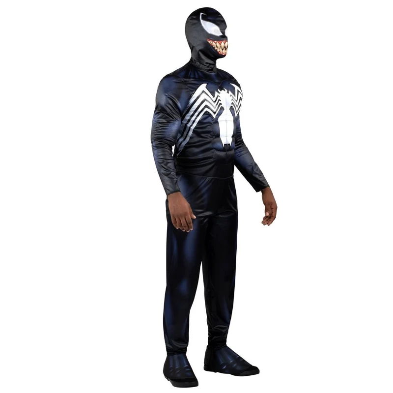 Marvel Venom Qualux Costume for Adults, Black Jumpsuit