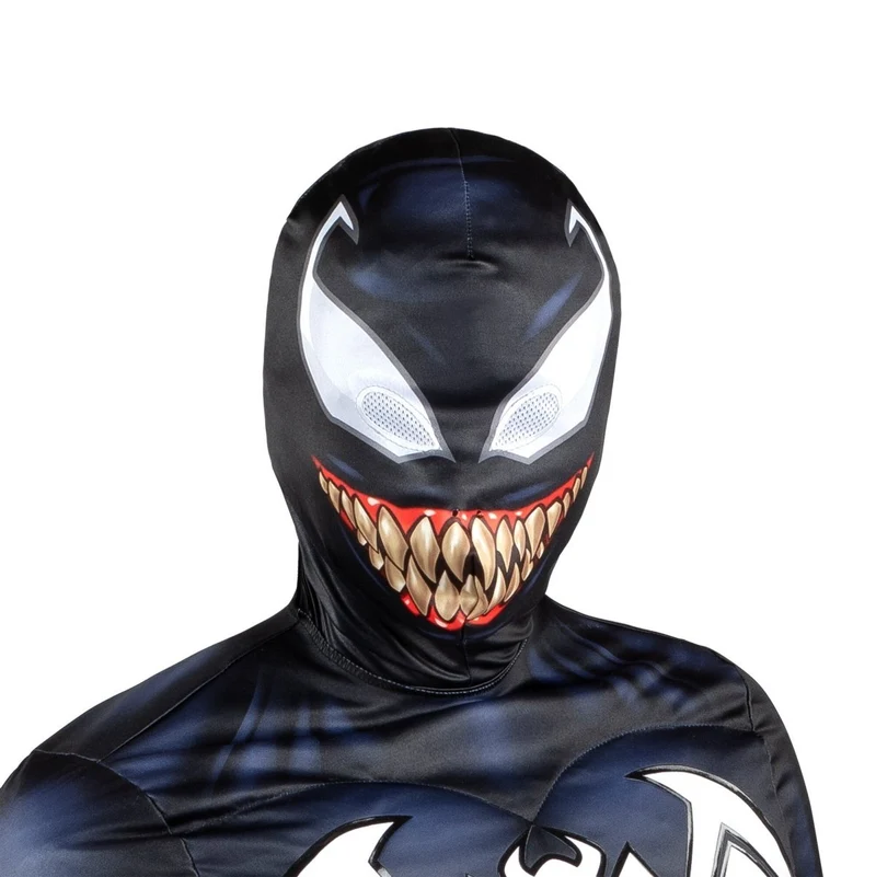 Marvel Venom Qualux Costume for Adults, Black Jumpsuit