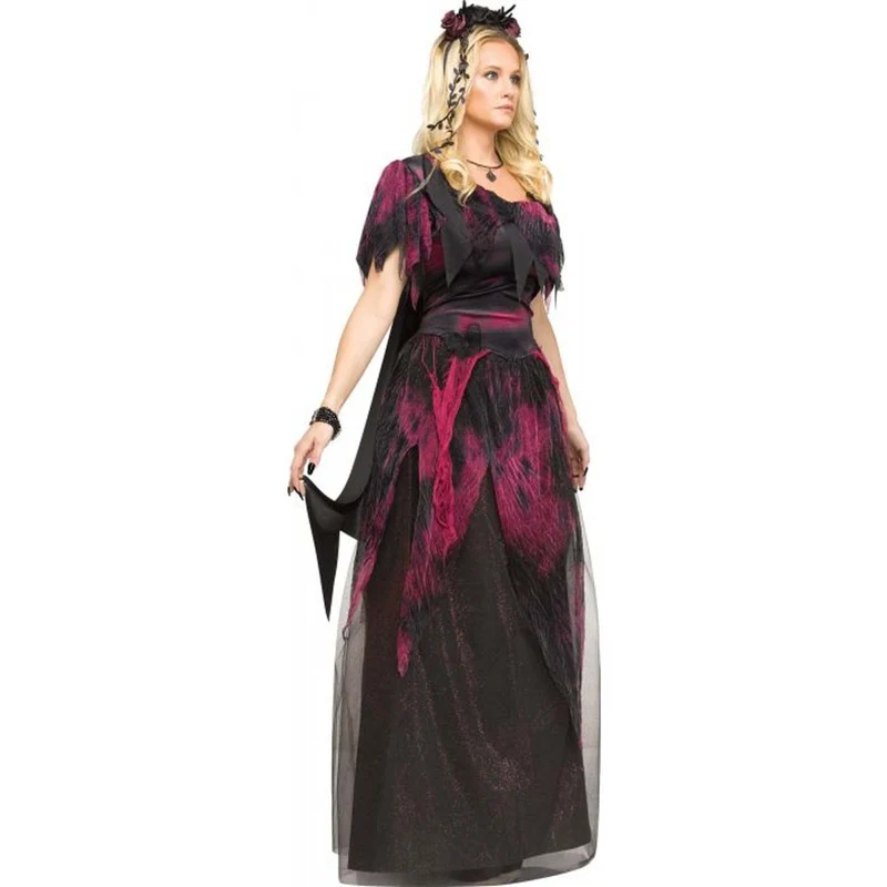 Twilight Fairy Costume for Adults, Black and Purple Dress