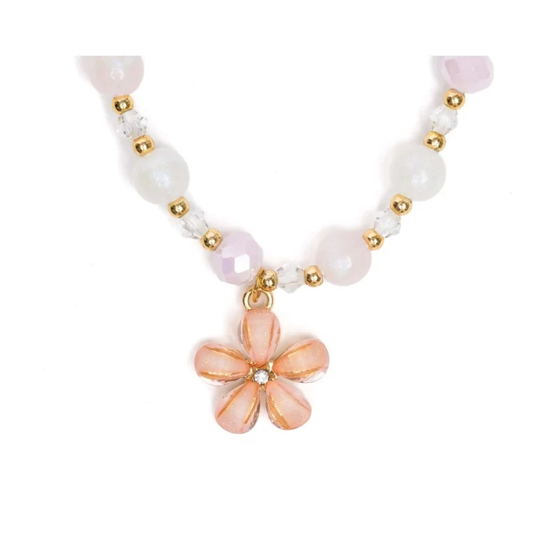 Beautiful Flower Bloom Necklace and Bracelet Set for Kids