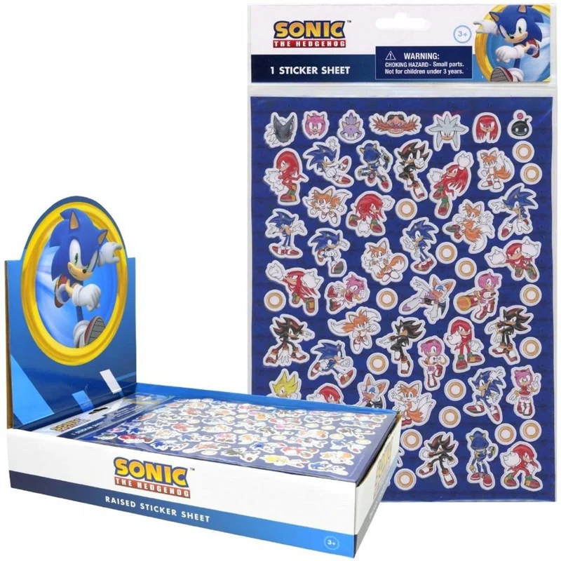 Sonic the Hedgehog Sticker Sheet, 1 count
