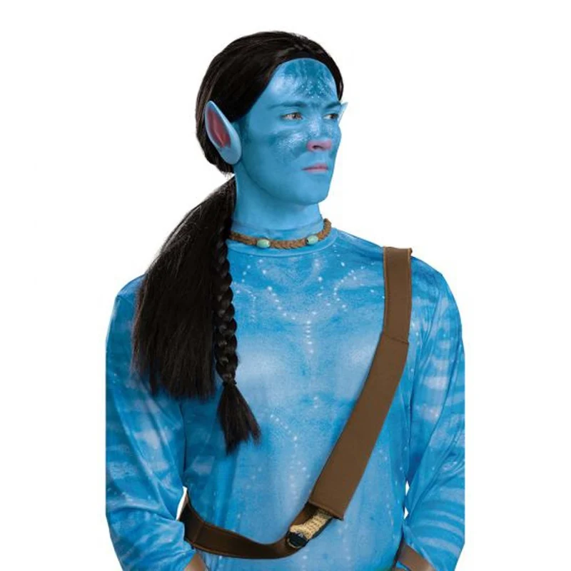 Avatar Jake Reef Deluxe Wig for Adults, Wig with black braid