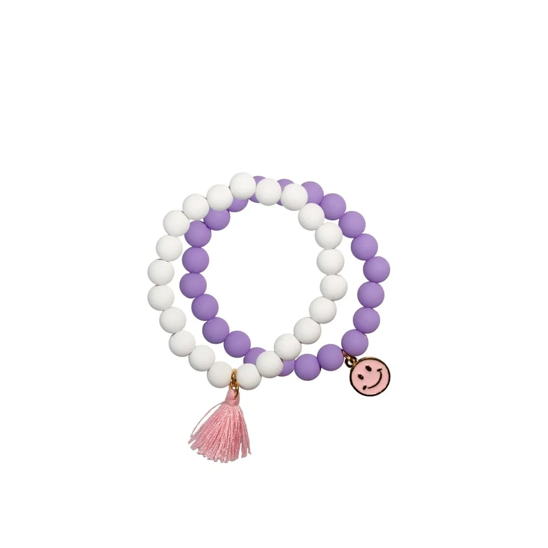 Pretty Pastel Soft Touch Bracelets for Kids, Assortment, 2 Count