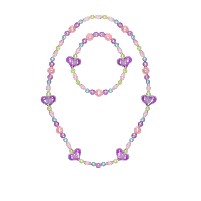 My Heart Will Go On Necklace and Bracelet Set for Kids