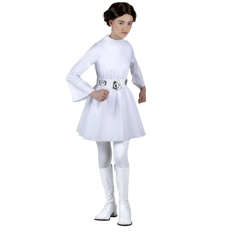 Star Wars Princess Leia Qualux Costume for Kids, White Dress