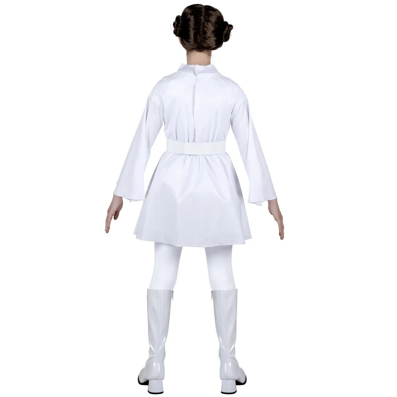 Star Wars Princess Leia Qualux Costume for Kids, White Dress