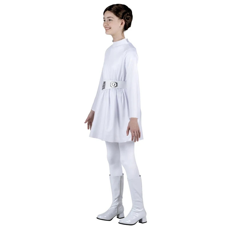 Star Wars Princess Leia Qualux Costume for Kids, White Dress