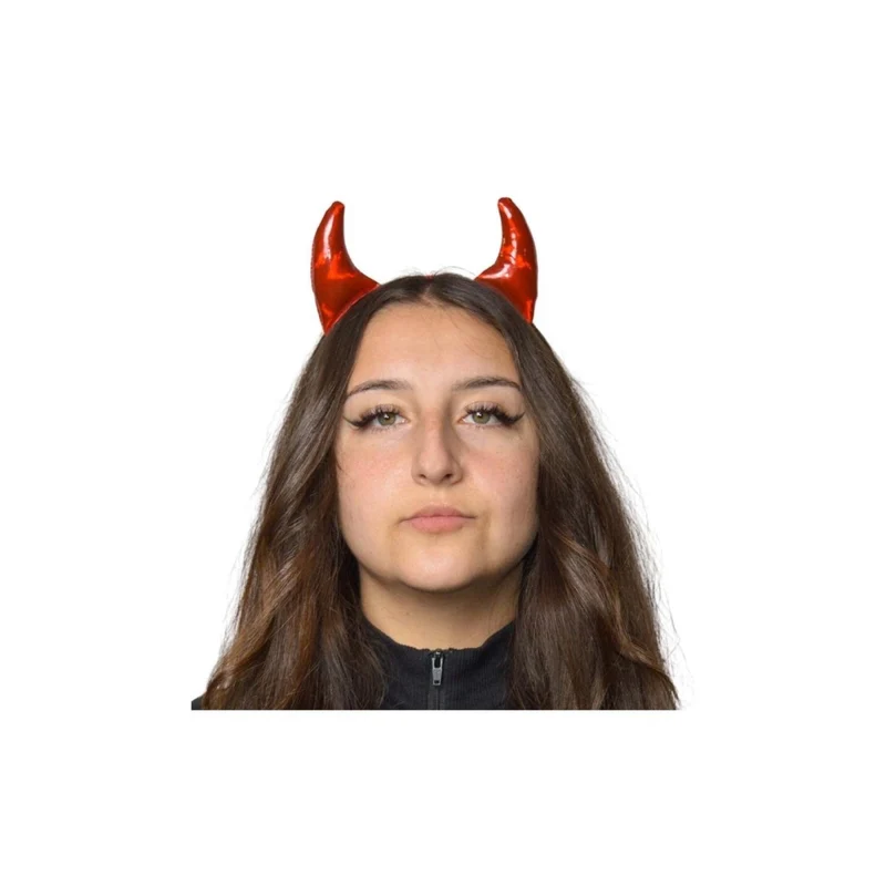 Leatherlike Devil Headband for Adults, 1 Count