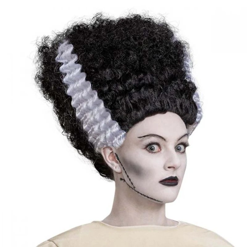 Bride of Frankenstein Deluxe Costume for Adults, White Dress